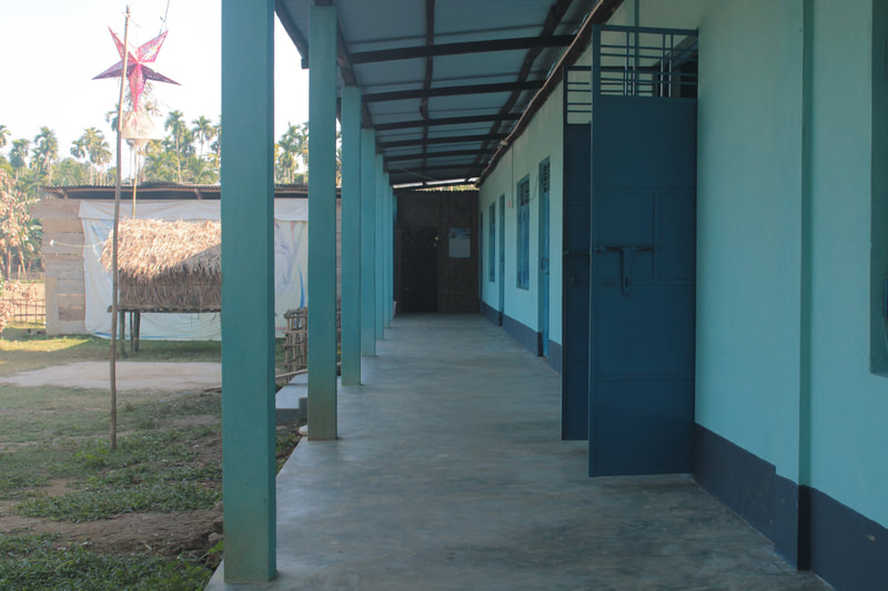 New School corridor and building